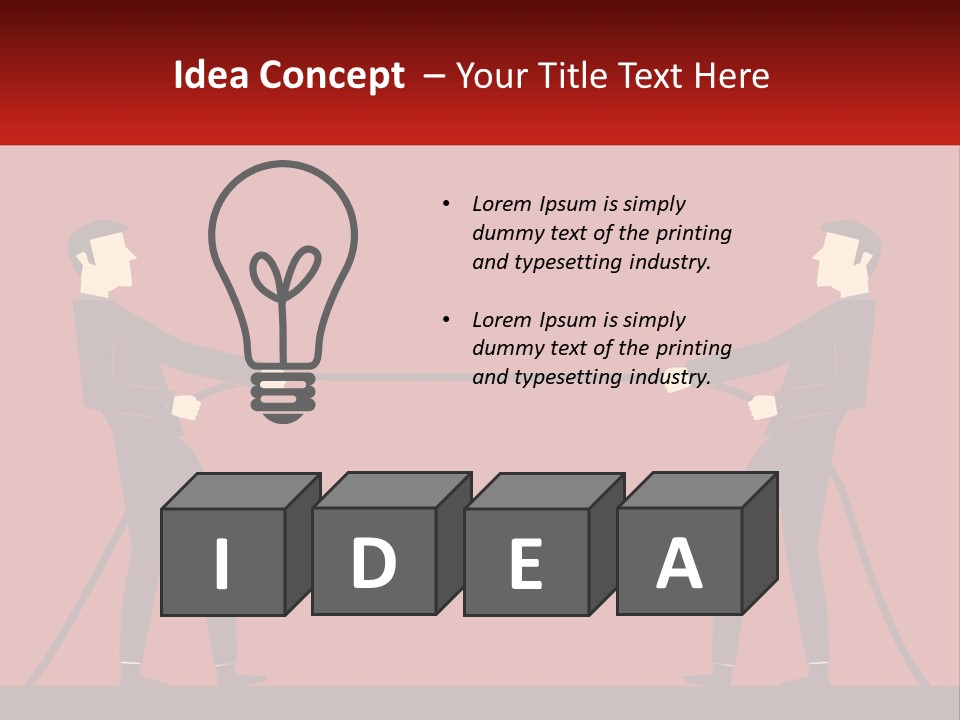 White Equipment House PowerPoint Template