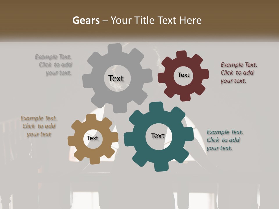 Cold Cool White PowerPoint Template