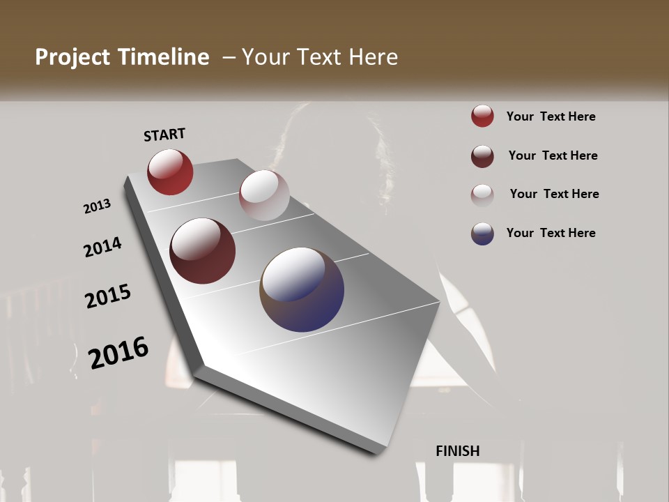 Cold Cool White PowerPoint Template