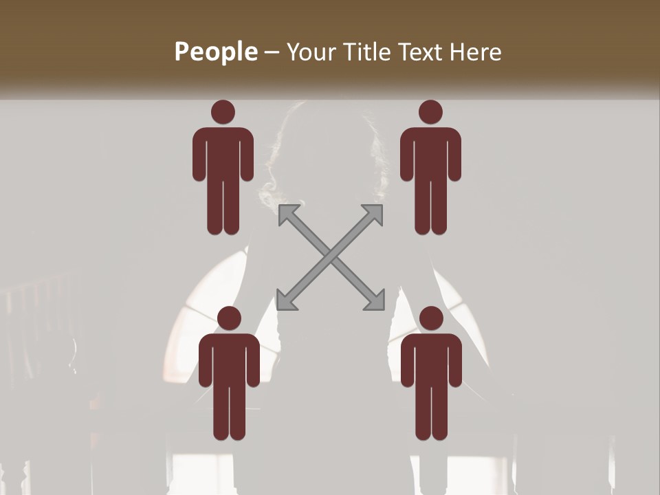 Cold Cool White PowerPoint Template