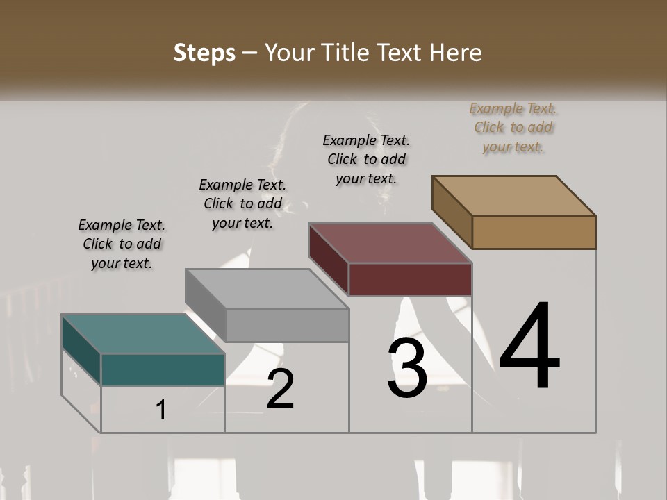 Cold Cool White PowerPoint Template