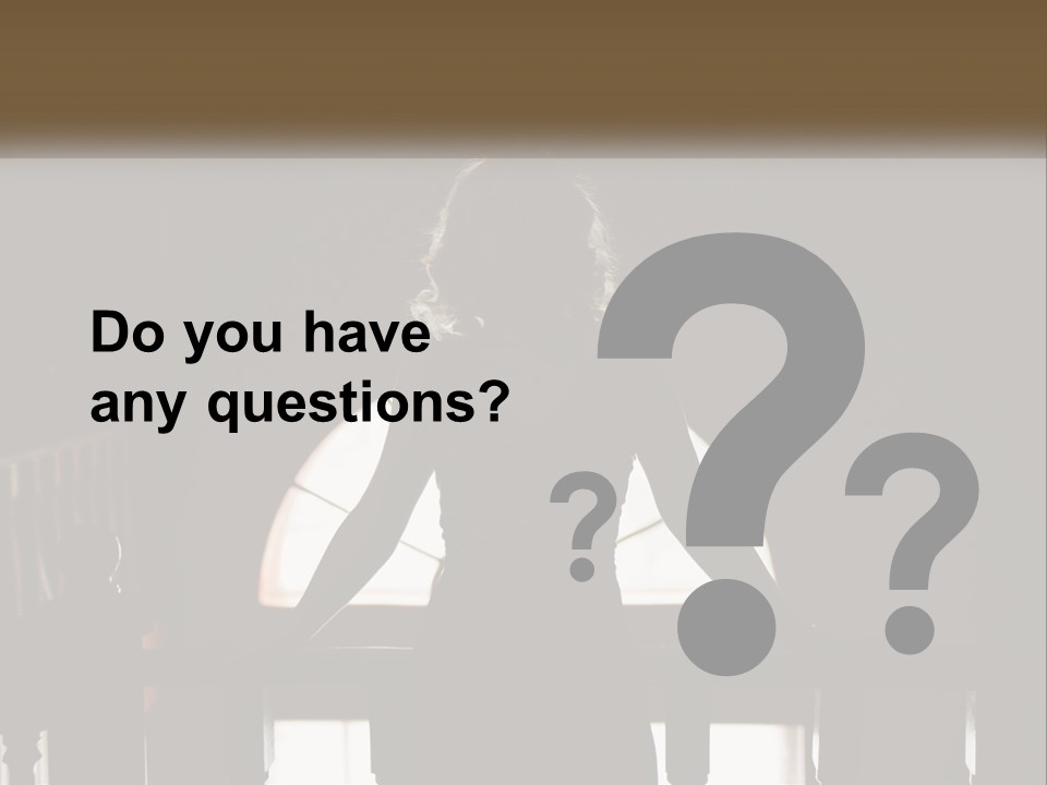 Cold Cool White PowerPoint Template