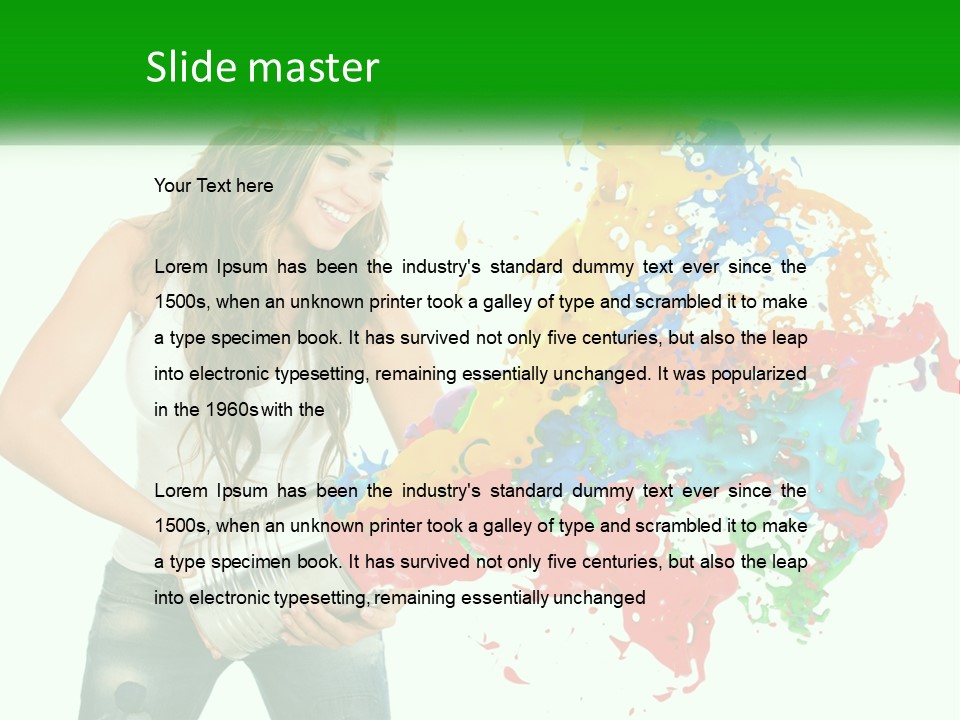 Electric House Temperature PowerPoint Template