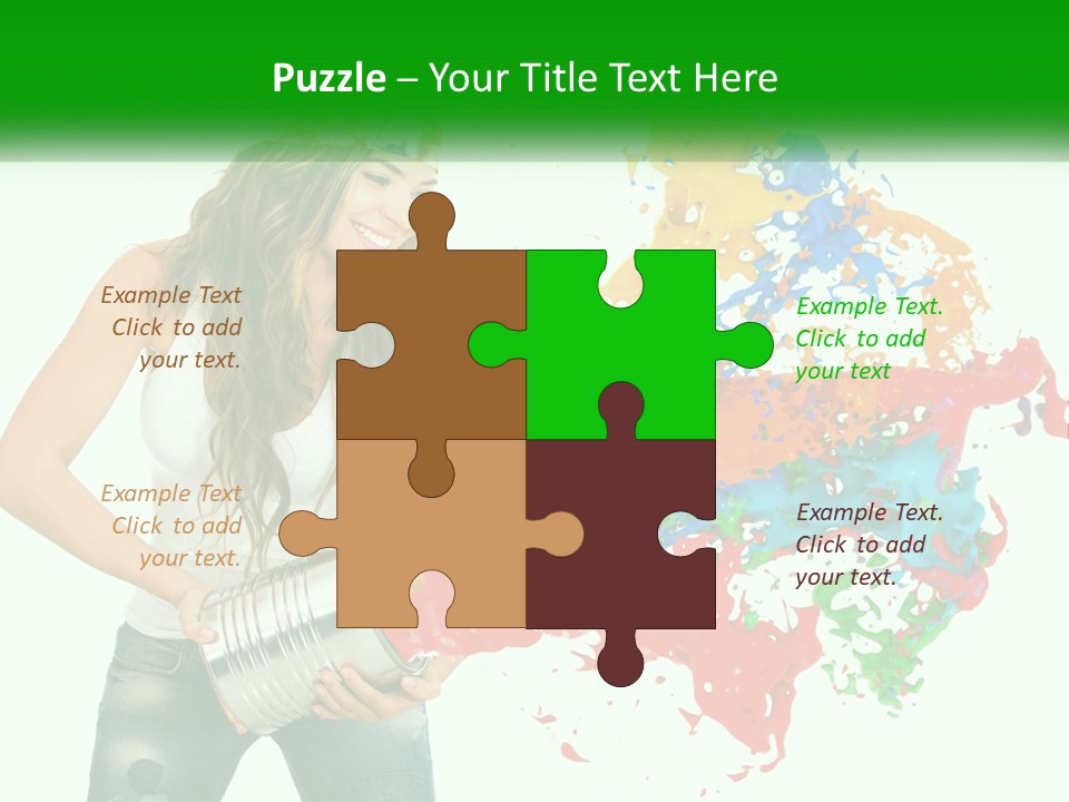 Electric House Temperature PowerPoint Template