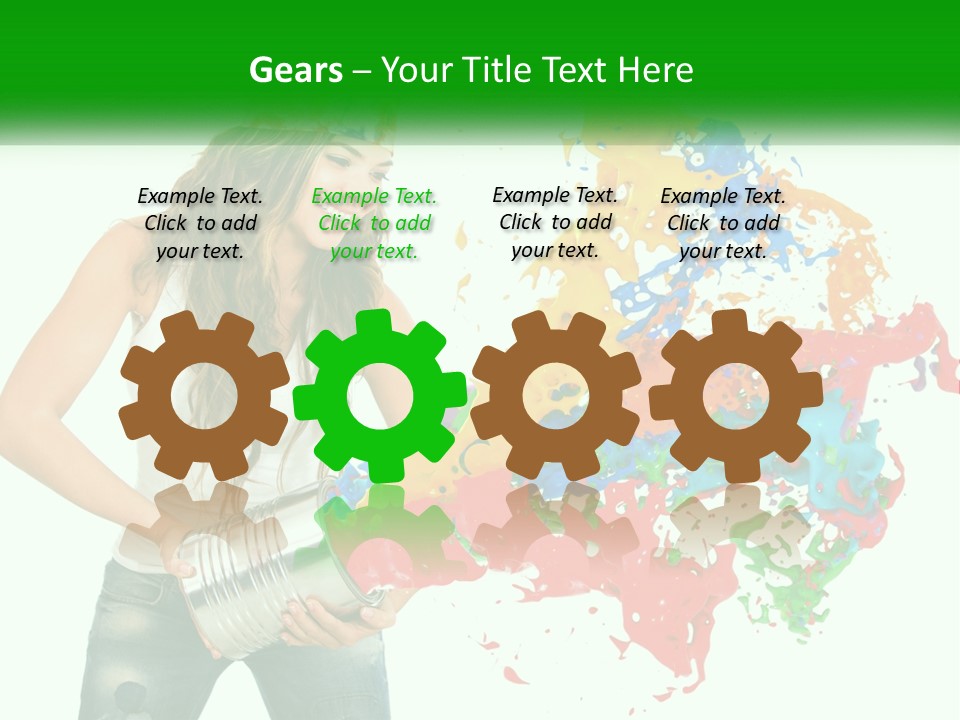 Electric House Temperature PowerPoint Template