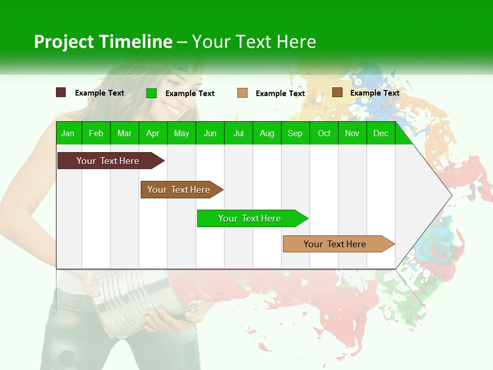 Electric House Temperature PowerPoint Template