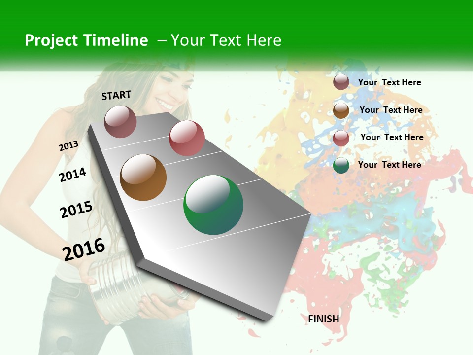 Electric House Temperature PowerPoint Template