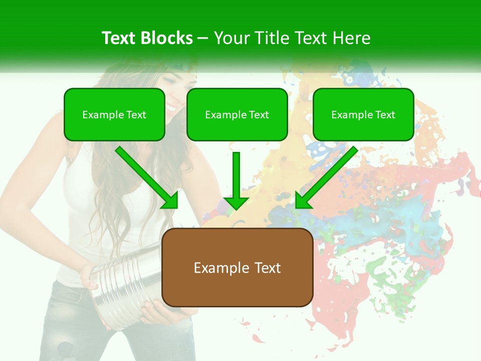 Electric House Temperature PowerPoint Template