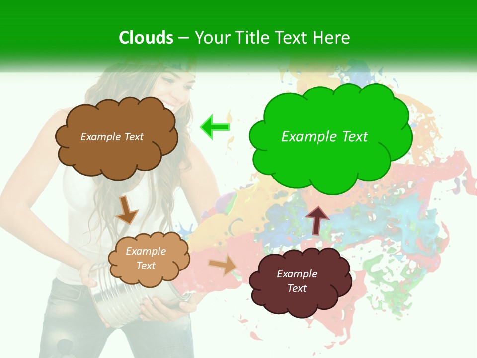 Electric House Temperature PowerPoint Template