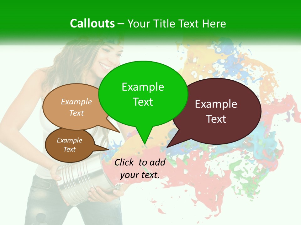 Electric House Temperature PowerPoint Template