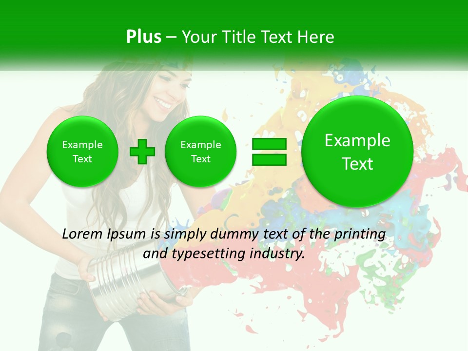 Electric House Temperature PowerPoint Template