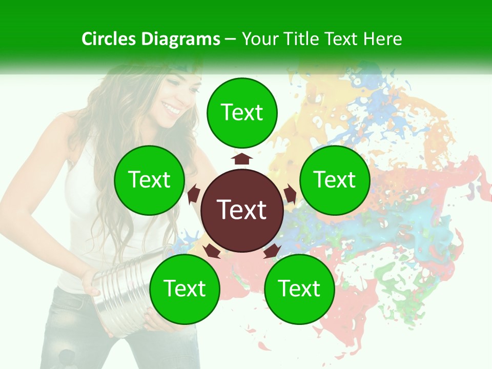 Electric House Temperature PowerPoint Template