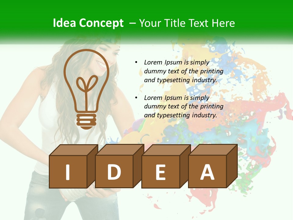 Electric House Temperature PowerPoint Template