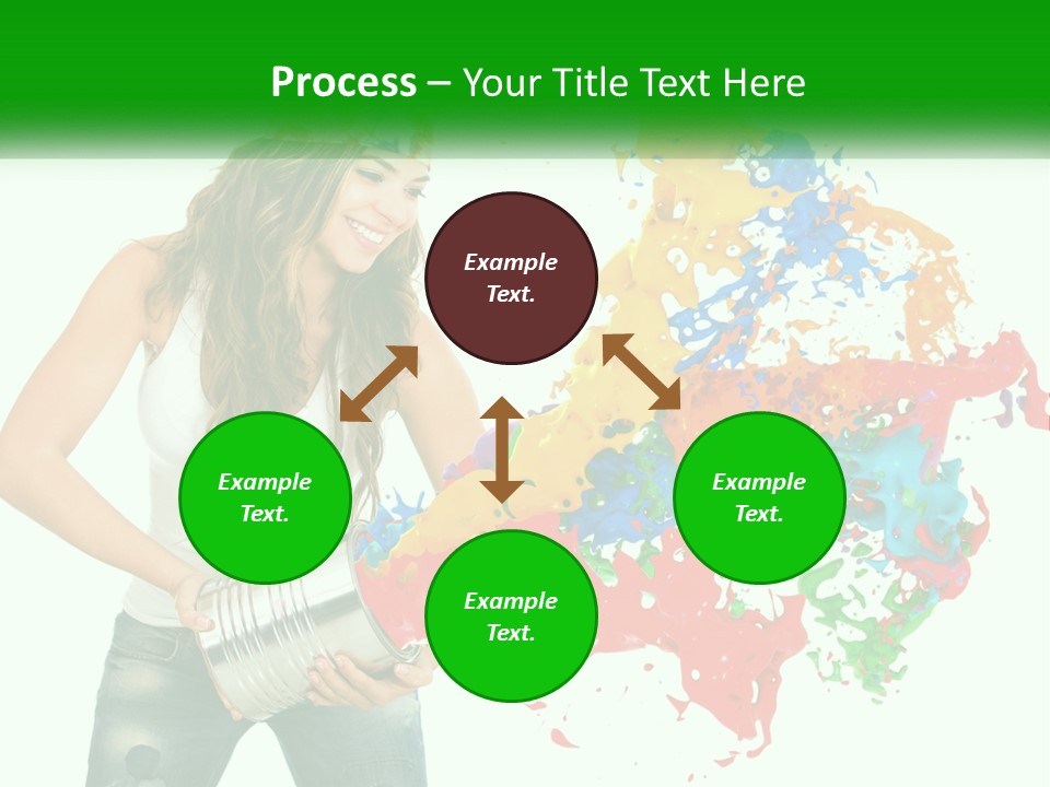 Electric House Temperature PowerPoint Template