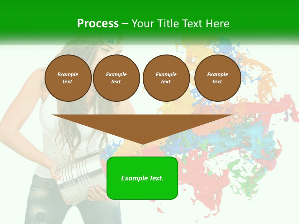 Electric House Temperature PowerPoint Template