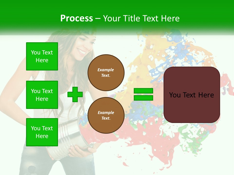Electric House Temperature PowerPoint Template