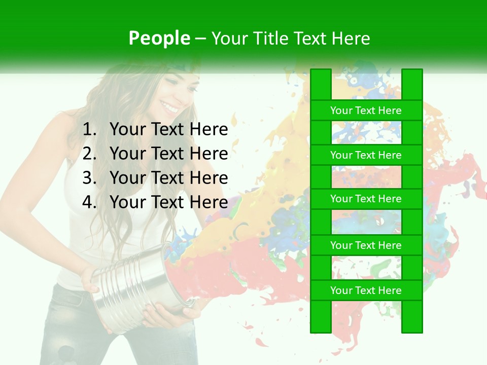 Electric House Temperature PowerPoint Template