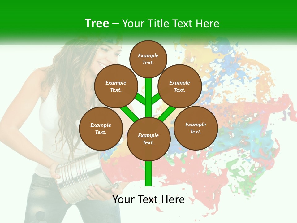 Electric House Temperature PowerPoint Template