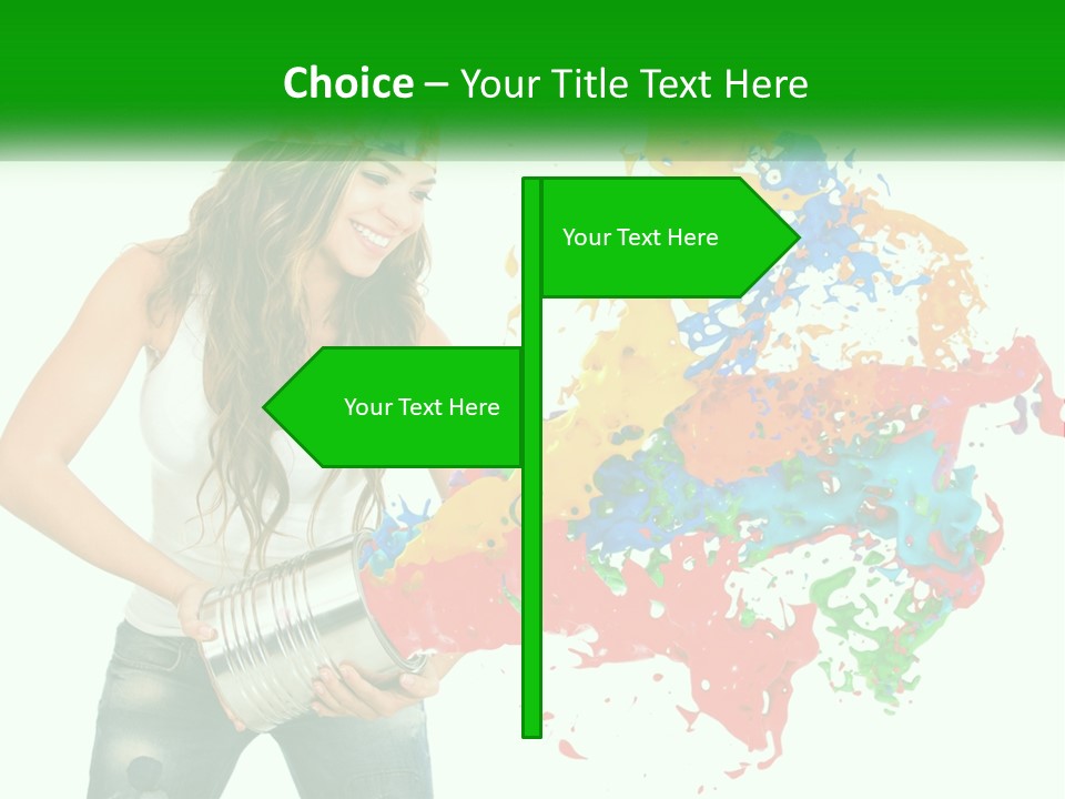 Electric House Temperature PowerPoint Template
