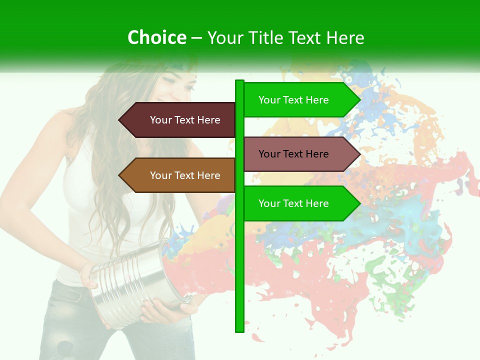 Electric House Temperature PowerPoint Template