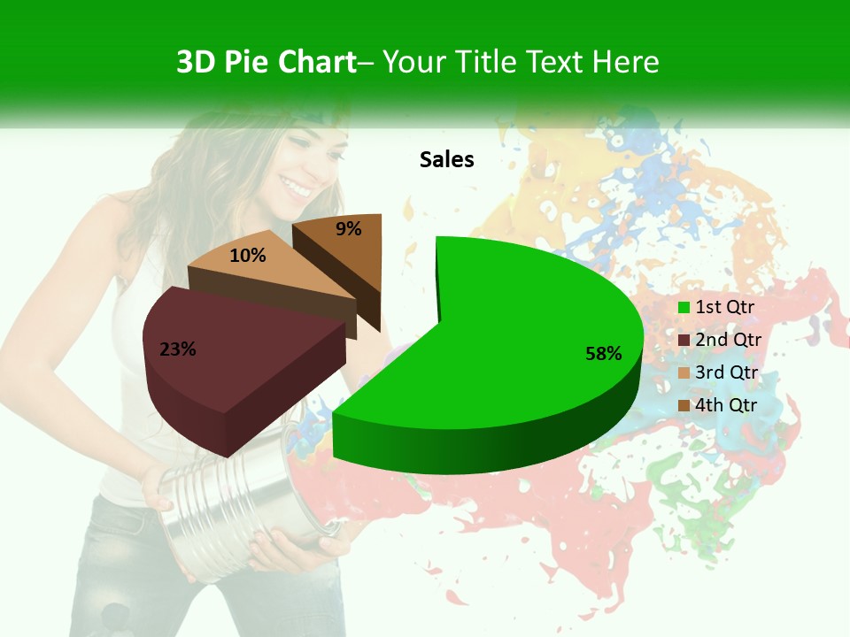 Electric House Temperature PowerPoint Template
