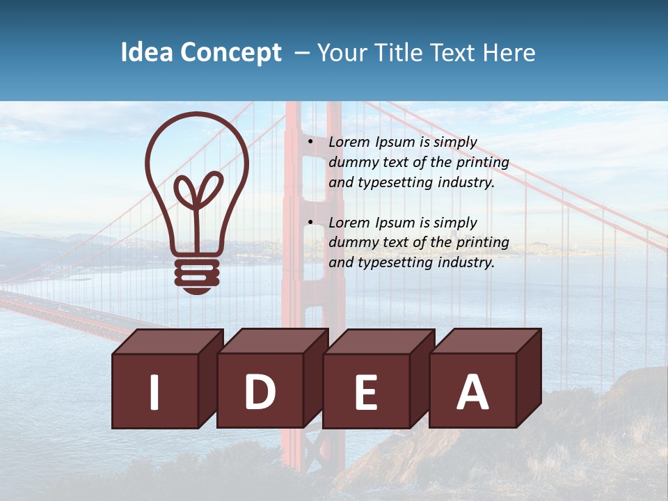 Power Switch House PowerPoint Template