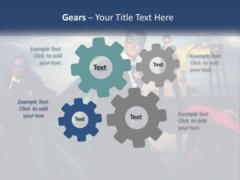 Remote White Technology PowerPoint Template