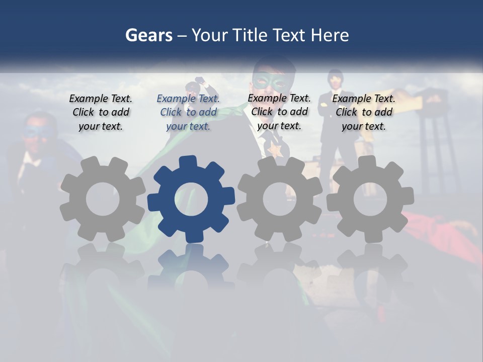 Remote White Technology PowerPoint Template