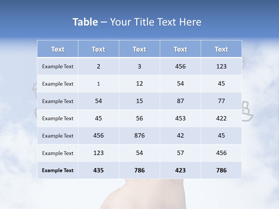 Cold Energy White PowerPoint Template