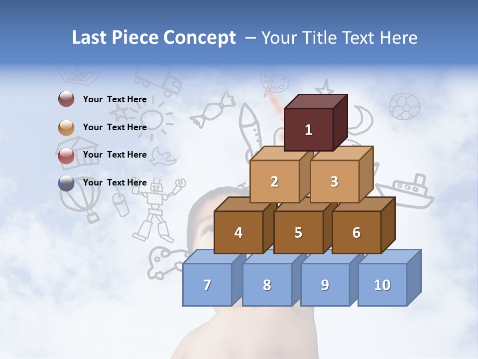 Cold Energy White PowerPoint Template