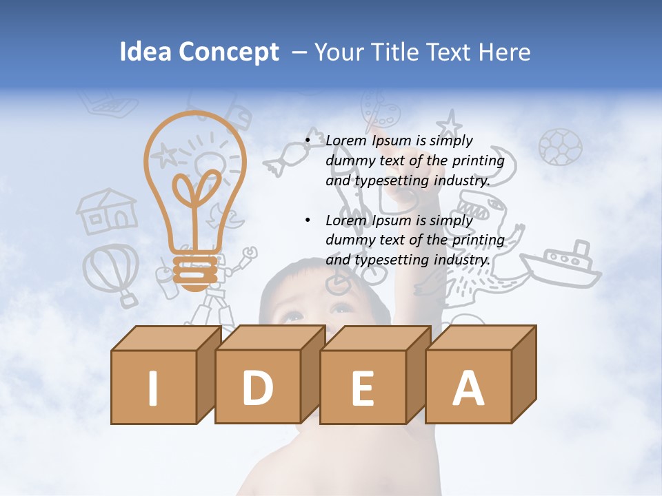 Cold Energy White PowerPoint Template