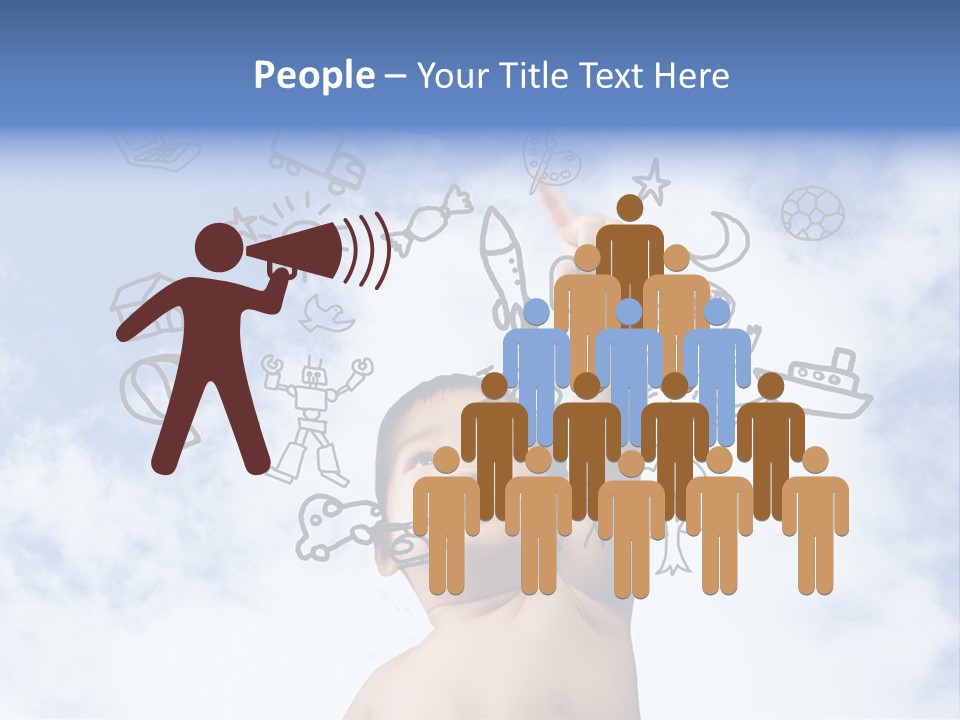 Cold Energy White PowerPoint Template