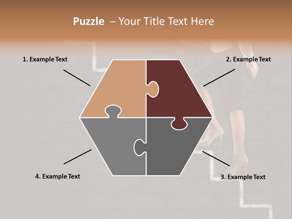 White Cool Unit PowerPoint Template