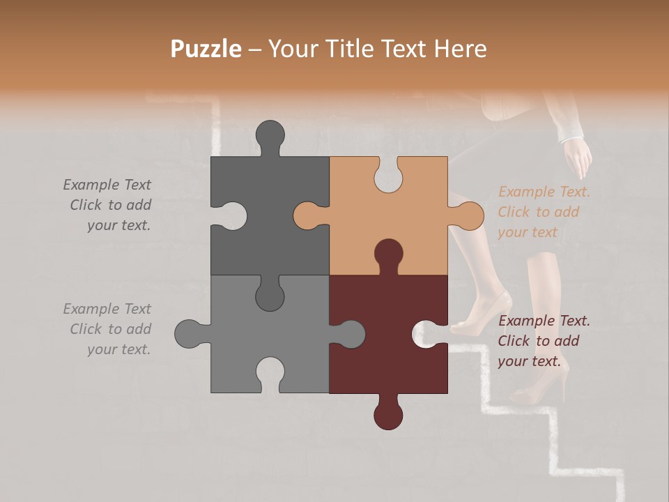 White Cool Unit PowerPoint Template