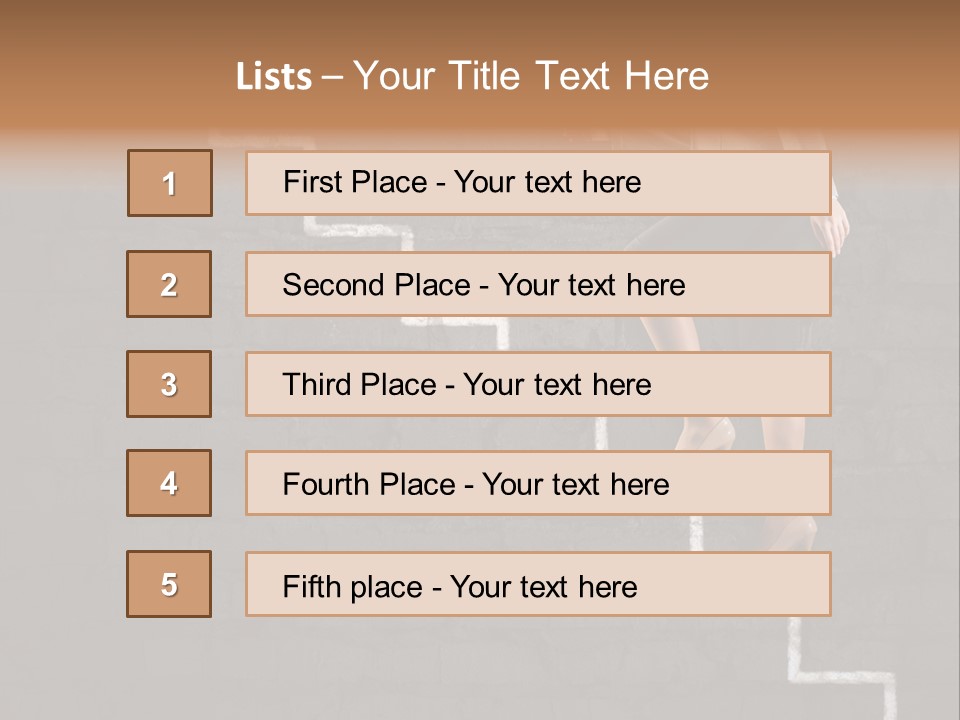 White Cool Unit PowerPoint Template