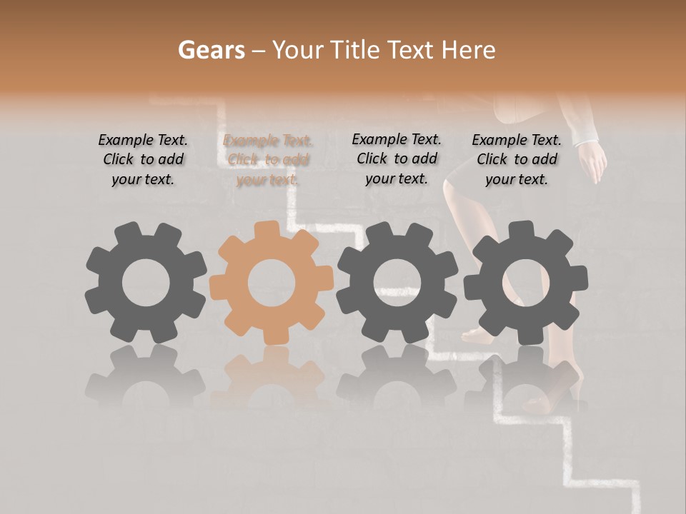 White Cool Unit PowerPoint Template