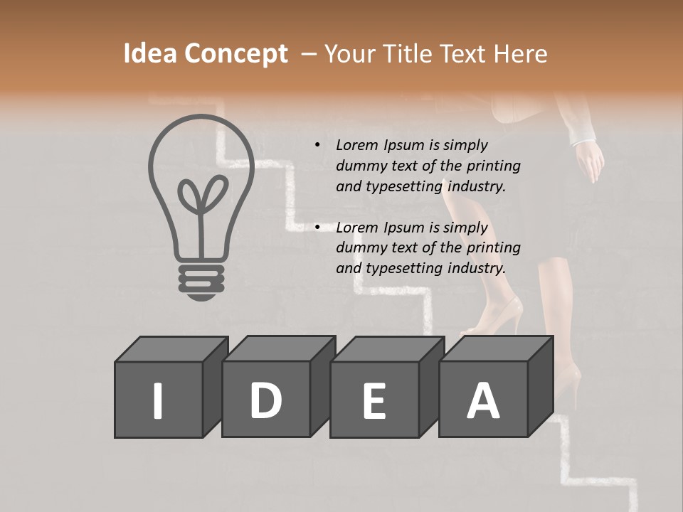 White Cool Unit PowerPoint Template