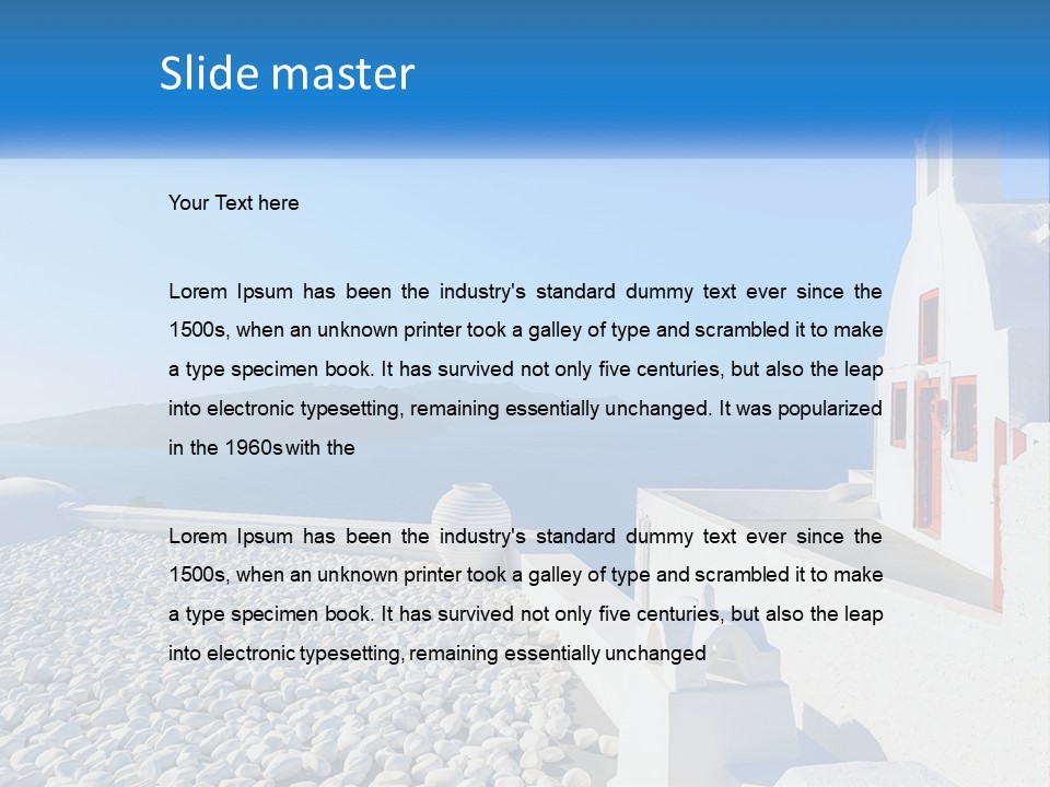 White Conditioner Ventilation PowerPoint Template