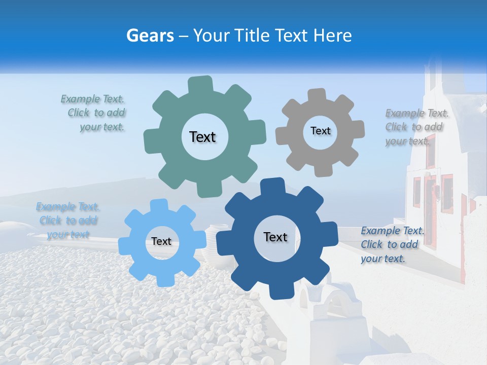White Conditioner Ventilation PowerPoint Template