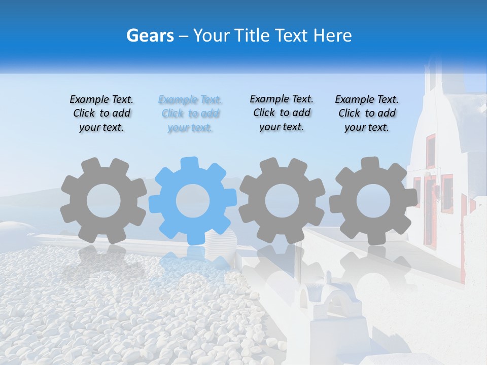 White Conditioner Ventilation PowerPoint Template