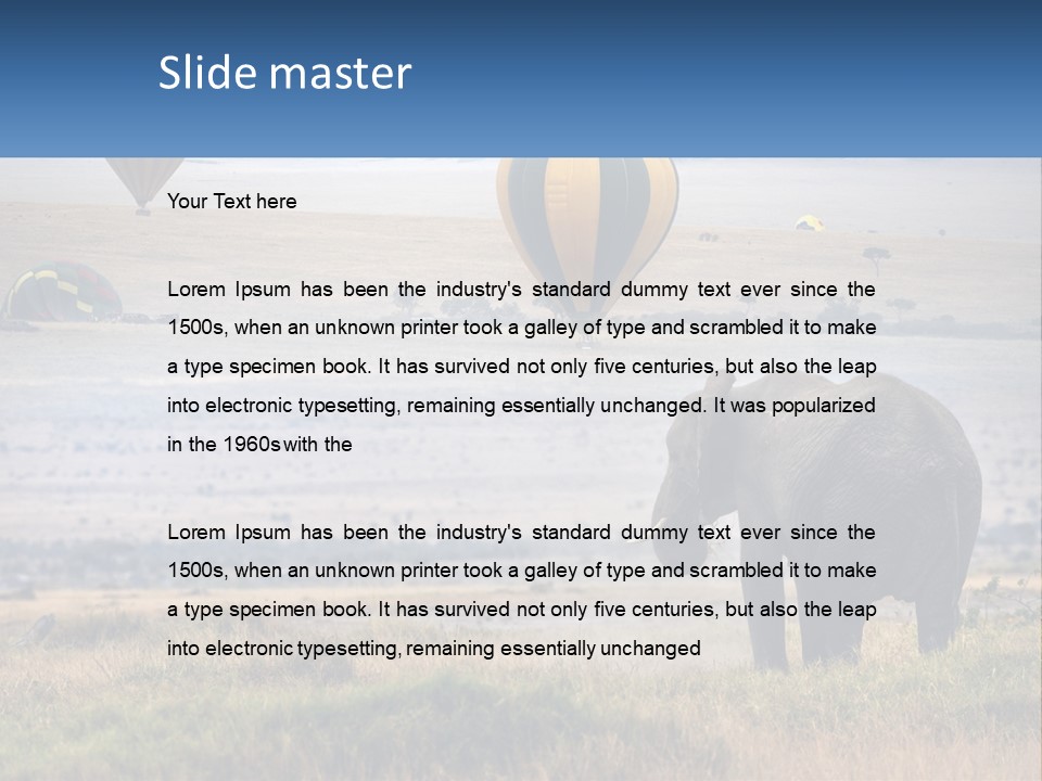 House Air Heat PowerPoint Template