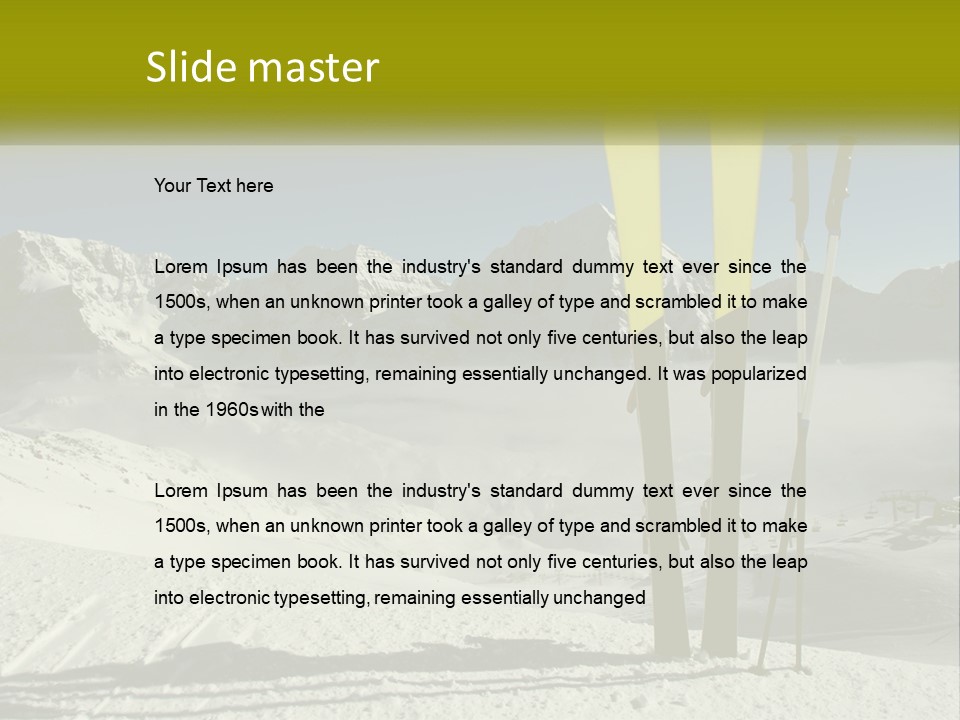 Climate Cold Equipment PowerPoint Template