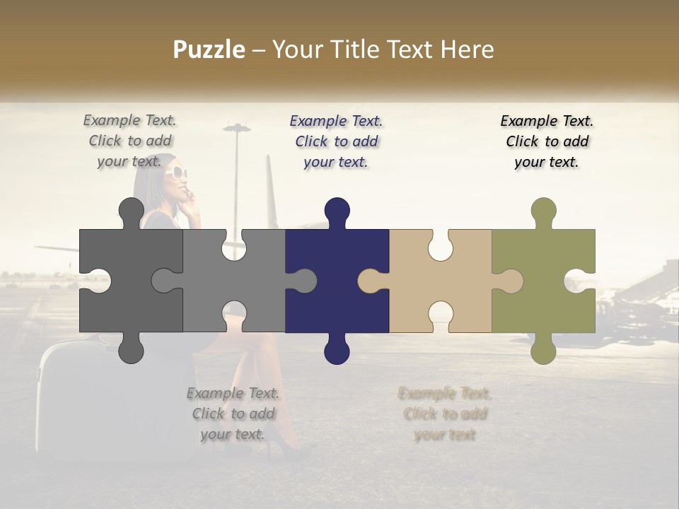 White Condition Conditioner PowerPoint Template