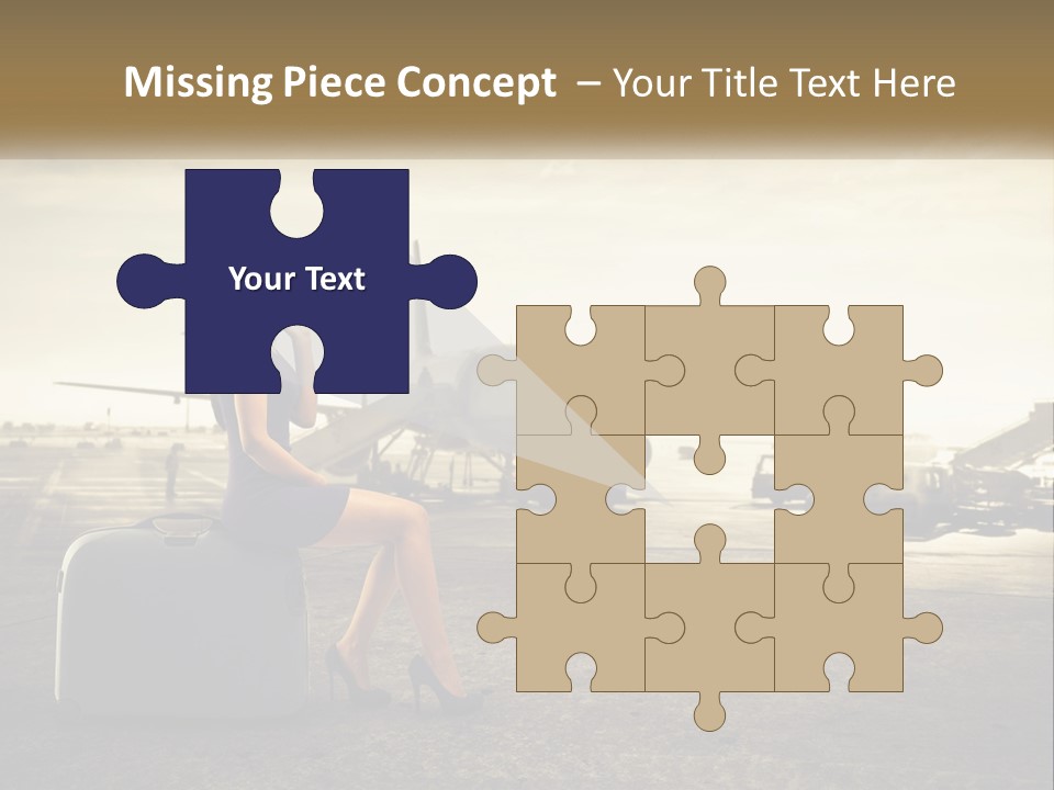 White Condition Conditioner PowerPoint Template