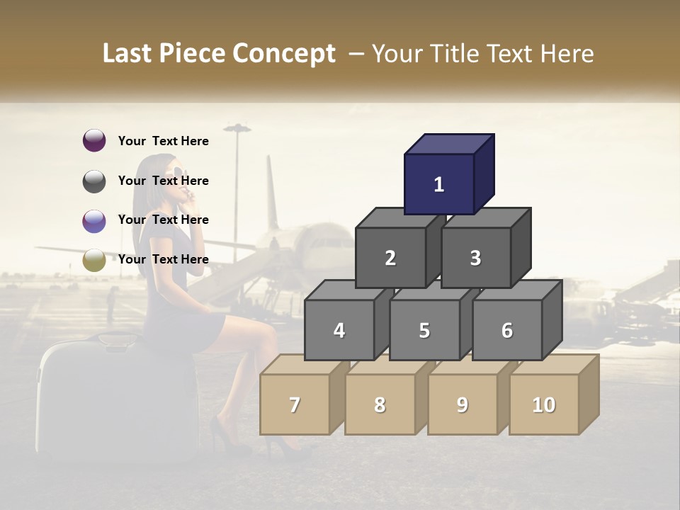 White Condition Conditioner PowerPoint Template