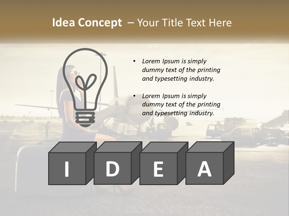 White Condition Conditioner PowerPoint Template