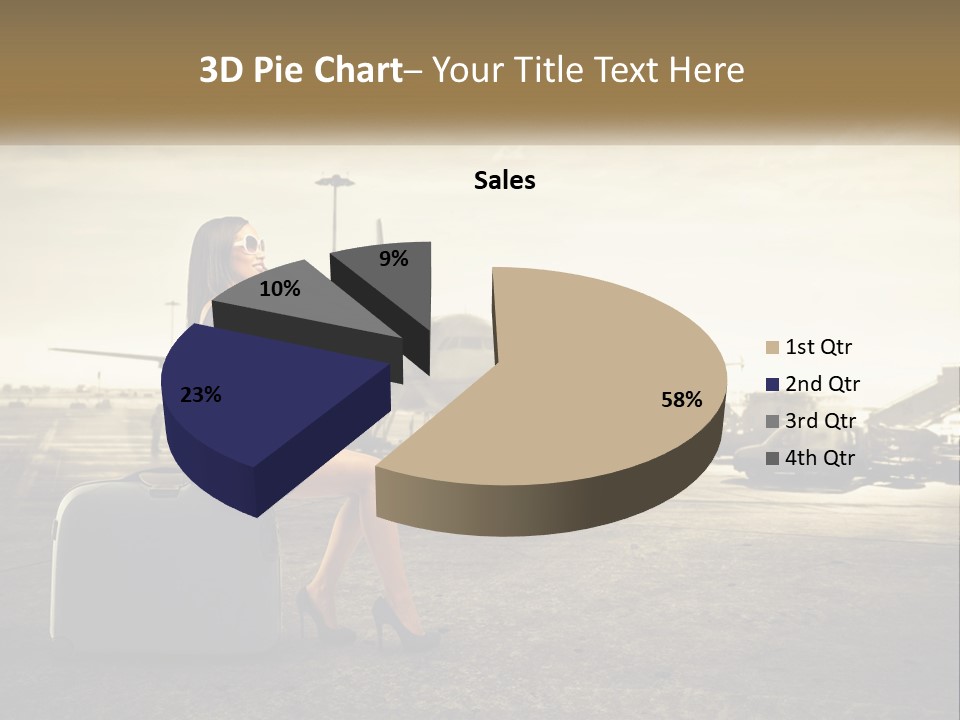 White Condition Conditioner PowerPoint Template