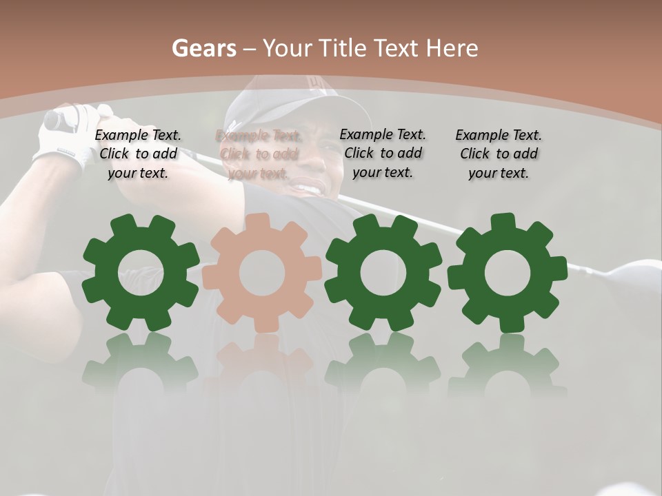 White Condition Equipment PowerPoint Template