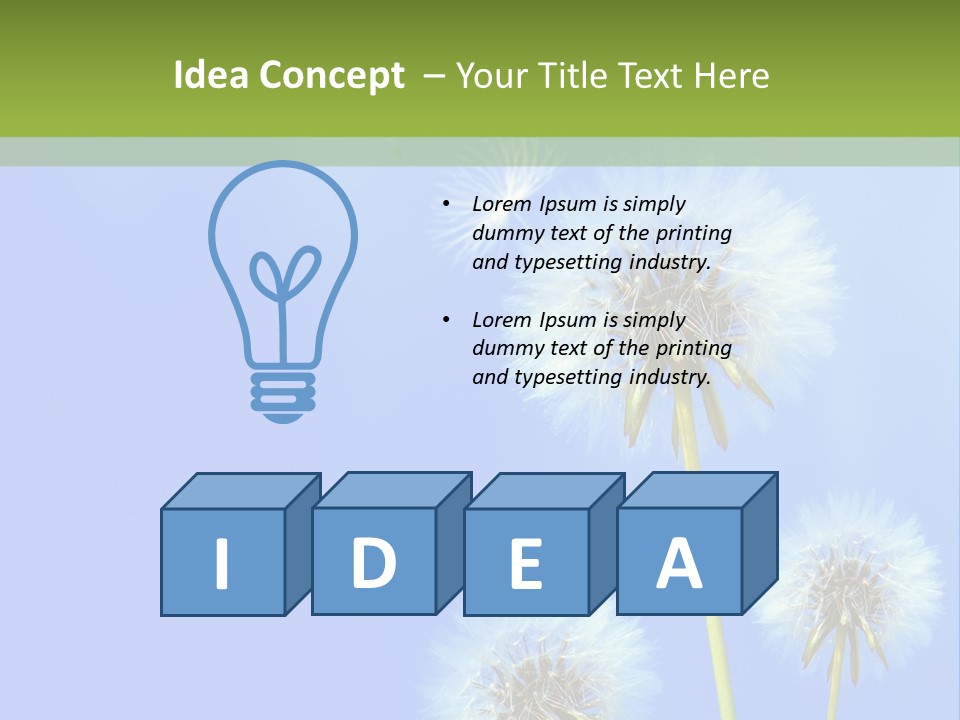 System White Switch PowerPoint Template