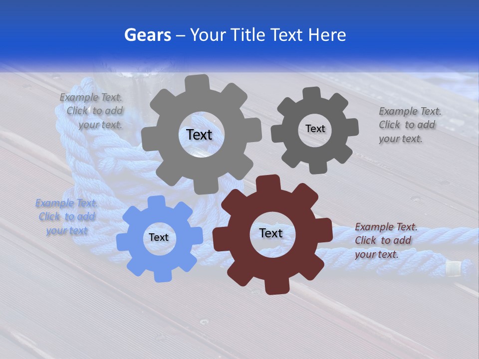White Equipment Conditioner PowerPoint Template